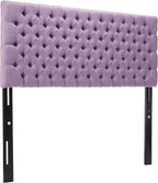 Christopher Knight Home Jezebel Headboard - Fully Upholstered, Queen / Full, Light Purple