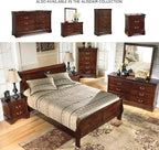 Signature Design by Ashley Alisdair Traditional 2 Drawer Nightstand, 23.75" Tall, Dark Brown