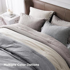 Bedsure California King Comforter Set - Warm Taupe Soft Bedding for All Seasons, Cationic Dyed Bed Set, 3 Pieces, 1 California King Size Comforter (104"x96") and 2 Pillow Shams (20"x36"+2")