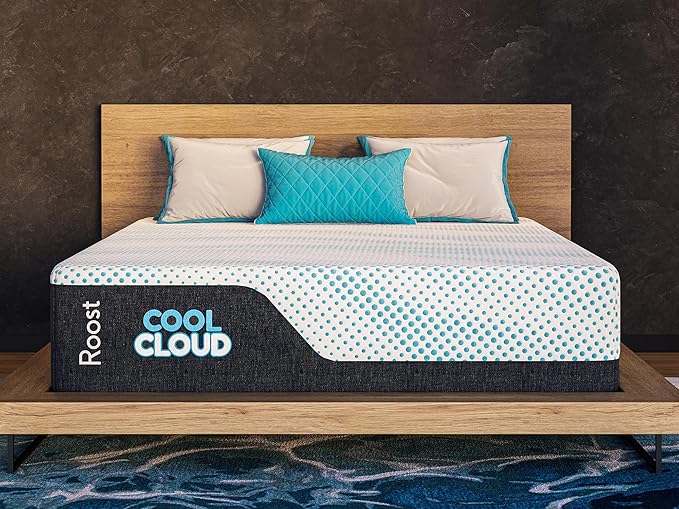 ROOST SLEEP Memory Foam Mattress, 14-Inch Twin XL – Cool Cloud Gel Foam Bed for Extra Length Comfort – Pressure-Relieving and Cooling Mattress for Restful Sleep