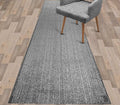 Custom Length Cut to Size Wide Width Carpet Runner Rug for Hallways, Skid Resistant Latex Rubber Backed, 31 inch Wide X Customized Length, Stripe Grey, 31 inch X 5 feet