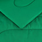 Amazon Basics 5 Piece Soft Microfiber Kid's Bed-in-a-Bag Bedding Set, Twin, Green, Solid