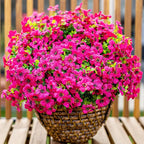 Artificial Flowers for Outdoors Fake Plants - 16 Bundles Faux Outside Greenery Boxwood No Fade Plastic Shrubs Fall Decor Farmhouse Home Garden Thanksgiving Mums (Red)