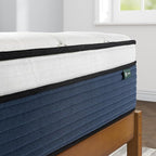 ZINUS 12 Inch Comfort Support Hybrid Mattress [New Version], King, Fiberglass Free, Medium Plush, Motion Isolation, Certified Safe Foams & Fabric, Mattress in A Box