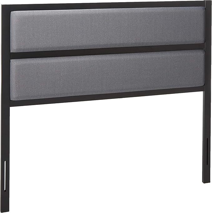 ZINUS Jessica Modern Studio Upholstered Metal Headboard, Full