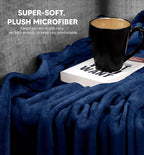 Utopia Bedding Fleece Blanket Throw Size Navy 300GSM Luxury Anti-Static Fuzzy Soft Microfiber Blanket for Couch, Sofa and Bed (60x50 Inch)