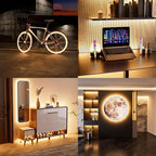 PAUTIX COB LED Strip Light 5V USB 6.56ft/2m 640LEDs 1200lm Dimmable LED Strip Light 3000K Warm White CRI90+ USB TV Backlight,Flexible Under Cabinet Tape Light for Bedroom,Kitchen,Home DIY Lighting