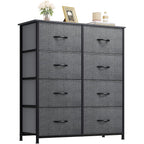 YITAHOME 8 Drawers Fabric Dresser - Storage Tower Unit Organizer Unit for Living Room & Closets - Sturdy Steel Frame & Easy Pull Fabric Bins
