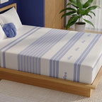 Vibe Gel Memory Foam Mattress, Fiberglass Free 8-Inch CertiPUR-US Certified Bed-in-a-Box, Queen, White