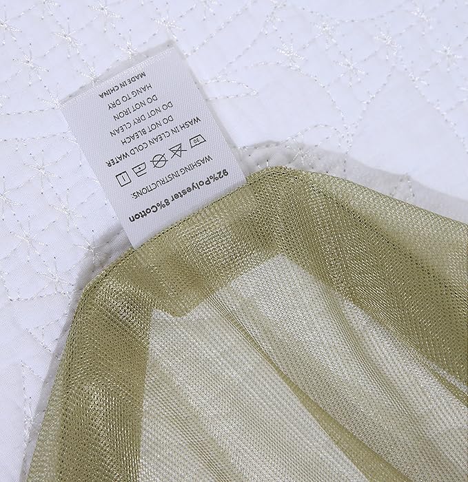 Akiky Canopy for Girls Room Bed Curtains Sheer Curtain for Twin Full Queen Size Bed Drapes,8 Panels Canopies with Light,Room Décor(Full/Queen, Sage Green)