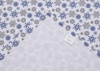 RUVANTI Flannel Sheets Twin Size - 100% Cotton Double Brushed Twin Sheets Set, Deep Pockets 16 Inches, All Seasons Breathable & Extra Soft Bed Sheets, Warm & Cozy, 3 Piece, Snow Flake Grey