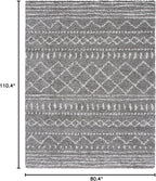SAFAVIEH Arizona Shag Collection Area Rug - 6'7" x 9'2", Brown & Ivory, Moroccan Design, Non-Shedding & Easy Care, 1.6-inch Thick Ideal for High Traffic Areas in Living Room, Bedroom (ASG741B)