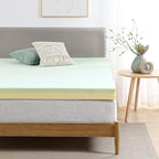 ZINUS 4 Inch Green Tea Memory Foam Mattress Topper, Pressure-Relieving Layers, CertiPUR-US Certified, Twin