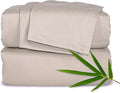 Short Queen Sheets by Pure Bamboo for RV Camper (60"x75") - Genuine 100% Organic Viscose Derived from Bamboo Bed Sheet Set, Soft & Cooling, Lifetime Quality Promise (Short Queen, Sand)
