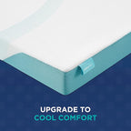 Tempur-Pedic TEMPUR-Adapt + Cooling 3-Inch Twin XL Mattress Topper Luxury Premium Foam, Washable Cover, Cooling Topper, White