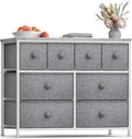 Sorbus Dresser with 8 Drawers - Chest Clothing Organizer Unit with Steel Frame Wood Top Knob Handle Easy Pull Fabric Bins - Large Storage Furniture for Bedroom, Hallway, Living Room, Nursery & Closet