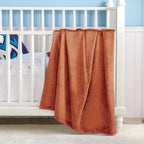 Bedsure GentleSoft Bedding Fleece Blanket for Girls and Boys - Soft Cozy Cute Small Throw Blankets for Travel, 43x55 Inches, Burnt Orange