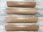 6Pcs 6.34" Wood Solid Furniture Pulls Handles, Painted Smoothly Wooden Handles Cupboard Closet Drawer Handle Pull,Hole Dis.5.04"