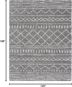 SAFAVIEH Arizona Shag Collection Area Rug - 10' x 14', Brown & Ivory, Moroccan Design, Non-Shedding & Easy Care, 1.6-inch Thick Ideal for High Traffic Areas in Living Room, Bedroom (ASG741B)