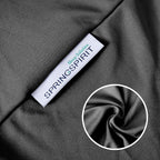 Box Spring Cover with Smooth and Elastic Woven Material, Alternates for Bed Skirt, King Size Only, Wrinkle & Fading Resistant, Washable, Dustproof, Black