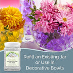 SMELLS BEGONE 48 oz Odor Eliminator Gel Bead Refill - Eliminates Odors from Bathrooms, Cars, Boats, RVs and Pet Areas - Air Freshener - Made with Essential Oils - White Gardenia Scent