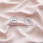 Bedsure Queen Sheet Set, Rayon Derived from Bamboo, Cooling Sheets, Breathable & Soft, Deep Pocket Up to 16 Inches, Hotel Luxury Silky Bedding for Hot Sleepers, Pink