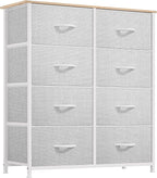 YITAHOME Dresser for Bedroom, Fabric Dresser with 8 Drawers, Storage Tower Unit, Chest of Drawers for Living Room, Hallway, Closets