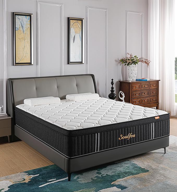 Full Size Mattress,12 Inch Hybrid Full Mattress in a Box with Memory Foam & Individual Pocket Spring for Edge Support,Pressure Relief,Medium Firm,CertiPUR-US.