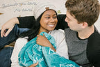 Chanasya Healing Warm Hugs Gift Throw Blanket - Sympathy Cancer Chemo Survivor Get Well Caring Gifts - Comfort Gift Blanket for Love Support Strength - Women Men Friend Grandpa - Turquoise
