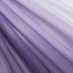 NICETOWN Artificial Wedding Ceremony Arch Decor Scarfs, Romantic Purple Ombre Sheer Scarf Curtains Window Valances for Bed Canopy/Birthday Party, 2 Panels, 60 by 216 inch