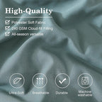 Monbix Full Comforter Set - 7 Pieces Dark Green Bed in a Bag Full Size Bedding Sets with Comforters, All Seasons Down Alternative Comforter with Sheets,Pillowcases & Shams