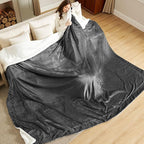 Bedsure GentleSoft Sherpa Fleece Oversized Cal King Blankets for Bed - Thick and Warm Throw for Women and Men, Soft Fuzzy Plush Large Blanket for Winter, Charcoal, 112x98 Inches