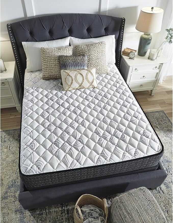 Signature Design by Ashley Full Size Limited Edition 11 inch Firm Hybrid Mattress with Lumbar Support Gel Memory Foam, Fiberglass Free, Mattress In A Box