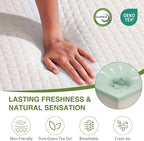 EGOHOME Twin XL Memory Foam Mattress, 5 Inch Bed Mattress in a Box with Cooling Green Tea Gel, Relieve Pressure with Medium Support, CertiPUR-US Certified, 80''L x 38''W, White