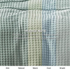 Bedsure Cooling Cotton Waffle Twin XL Blanket - Lightweight Breathable Blanket of Rayon Derived from Bamboo for Hot Sleepers, Luxury Throws for Bed, Couch and Sofa, Mint Green, 66x90 Inches
