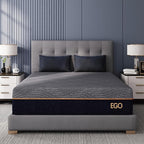 EGOHOME 12 Inch Twin Memory Foam Mattress for Back Pain, Cooling Copper Gel Bed in a Box, Foam Made in USA, CertiPUR-US Certified, Therapeutic Medium Firm, Daybed 38x75x12 Black