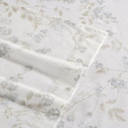Laura Ashley - Flannel Sheets Twin Size, Anti-Pilling & Wrinkle Resistant Cotton, Touchably Soft for All-Season Comfort - Bed Sheets with Matching Pillowcase & Fitted Sheet (Fawna Grey)