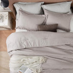 Bedsure California King Comforter Set - Soft Microfiber Bedding for All Seasons, 3 Pieces, 1 Comforter 104"x96" and 2 Pillow Shams 20"x36"+2"