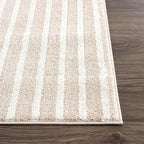 Abani Area Rug for Living Room -Nuevo 8' x 10' Beige Arch Pattern Area Rug, Soft and Durable Living Room Rug, Stain and Fade Resistant, Chic Modern Design, Pet & Kid Friendly