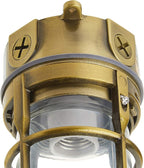 Woods L1706AB Vandal Resistant 150W Incandescent Security Light; Ceiling Mount; Antique Brass