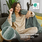 Bedsure GentleSoft Twin XL Blanket for Couch - Cozy Soft Blankets for Women, Cute Small Fleece Throws for Girls, Sage Green, 66x90 Inches