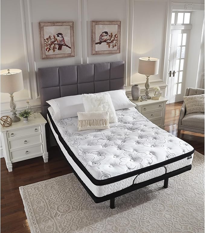 Ashley Chime Queen Mattress Hybrid 12 Inch Firm Memory Foam for Pressure Relief, Mattress In a Box with Cooling Gel, Fiberglass Free