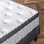 ZINUS 12 Inch Comfort Support Cooling Gel Hybrid Mattress, Full, Euro Top Innerspring Mattress, Motion Isolating Pocket Springs, Mattress in A Box