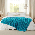 Bedsure GentleSoft Teal Twin Blanket for Bed - Cozy Soft Blankets for Women, Cute Large Throws for Girls, 66x90 Inches