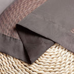 Chyhomenyc Sheer Valances for Windows 2 Pieces, 42Wx14L Inches Brown Small Window Valance for Living Room Bathroom Cafe Laundry Basement, Elegant Chocolate Rod Pocket Voile Valance