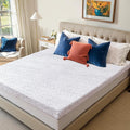 Subrtex Memory Foam Mattress Topper Cal King, 4 Inch Mattress Topper for Pressure Relieving, Soft Breathable Bed Topper with Removable Washable Cover, CertiPUR-US Certified