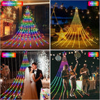 FUNIAO (New Multi Color Changing Christmas Lights, Christmas Tree Lights with Remote, 335 LED RGB Timer & Waterproof Outdoor String Lights for Halloween, Christmas, New Year (RGB Color Change)