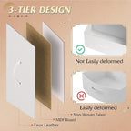 WLIVE Dresser with 3 Drawers, Fabric Nightstand, Cabinet with Wheels, Organizer Storage Dresser for Bedroom, Office, Entryway, Closets, Sturdy Steel Frame, Wood Top, Easy Pull Handle, White