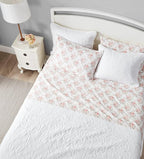 Laura Ashley - Flannel Sheets Queen Size, Anti-Pilling & Wrinkle Resistant Cotton, Touchably Soft for All-Season Comfort - Bed Sheets with Matching Pillowcases & Fitted Sheet (Lisalee Pink)