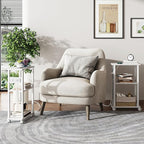 TUTOTAK Small Narrow Side Table with Charging Station, Skinny End Table for Small Spaces, Slim Nightstand with USB Ports and Outlet, Sofa Beside Table with Wheels, White TB01BW046